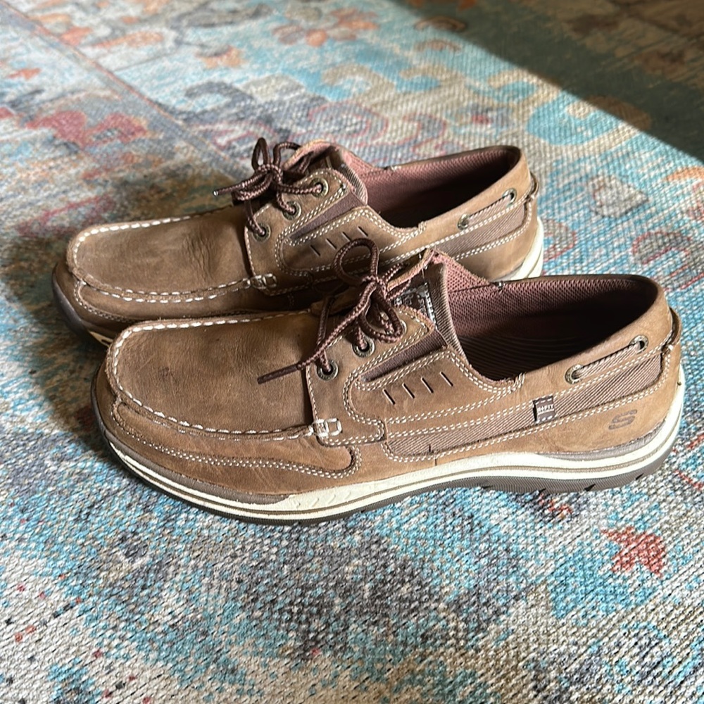 Men’s Skechers Relaxed Foot Memory Foam Deck Shoes